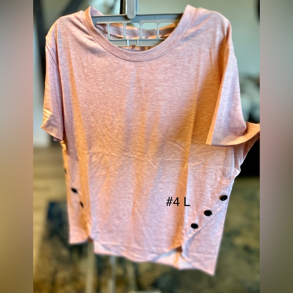 New pink size L top, no tags but new